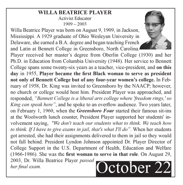 Black Heritage Day IV Desktop Calendar - SOLD OUT!